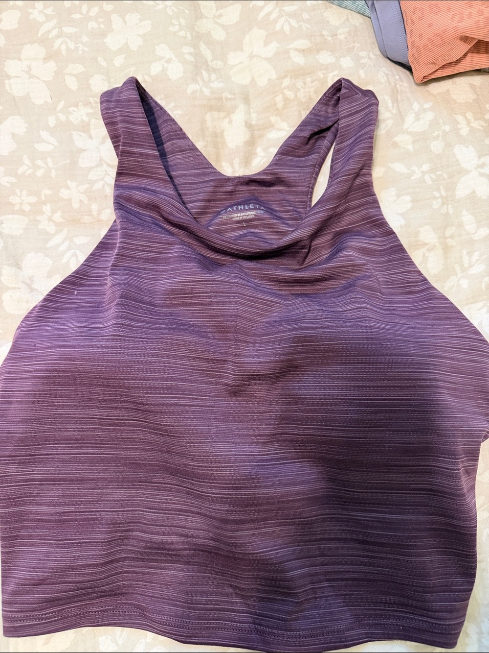 Purple Athleta Racerback Tank Top
